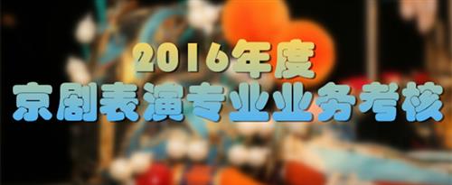 操操操骚逼操操操国家京剧院2016年度京剧表演专业业务考...